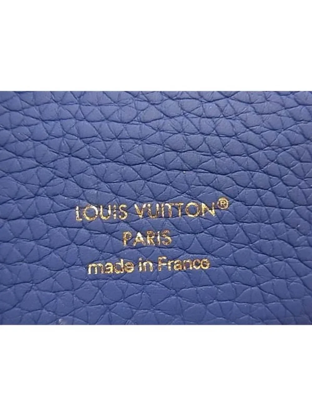 Louis Vuitton Monogram Empreinte Emily Agenda Cover Notebook Book Blue